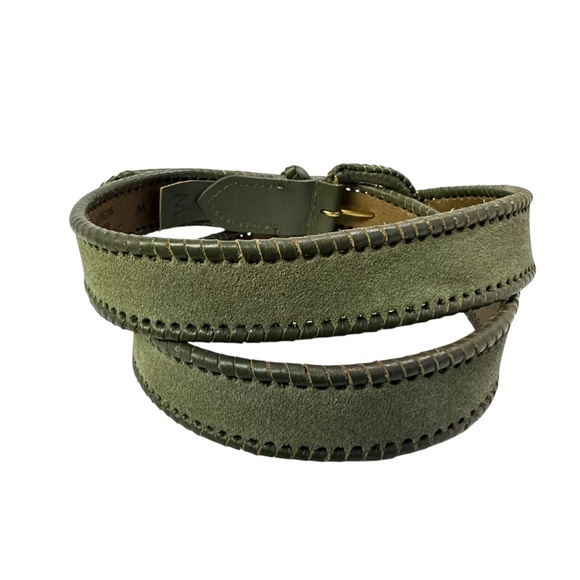 Genuine LUCKY BRAND Olive Green Genuine Leather Belt Size M Unisex main image 6